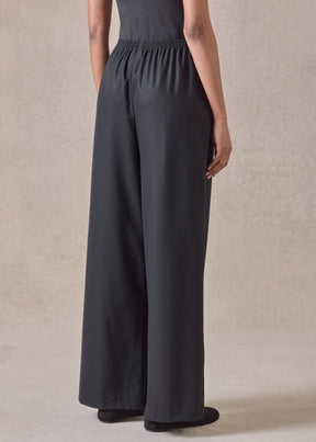 wool cashmere mix flared trouser