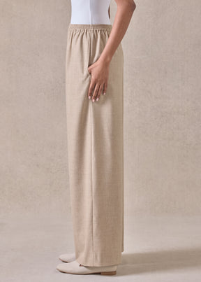 cashmere wool mix flared trouser