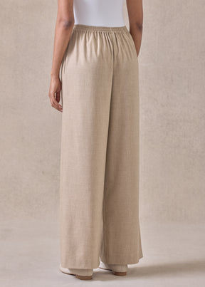 cashmere wool mix flared trouser