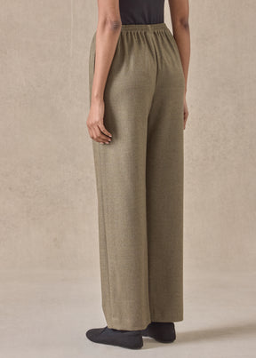 silk superfine wool mix tapered trouser