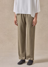 silk superfine wool mix tapered trouser