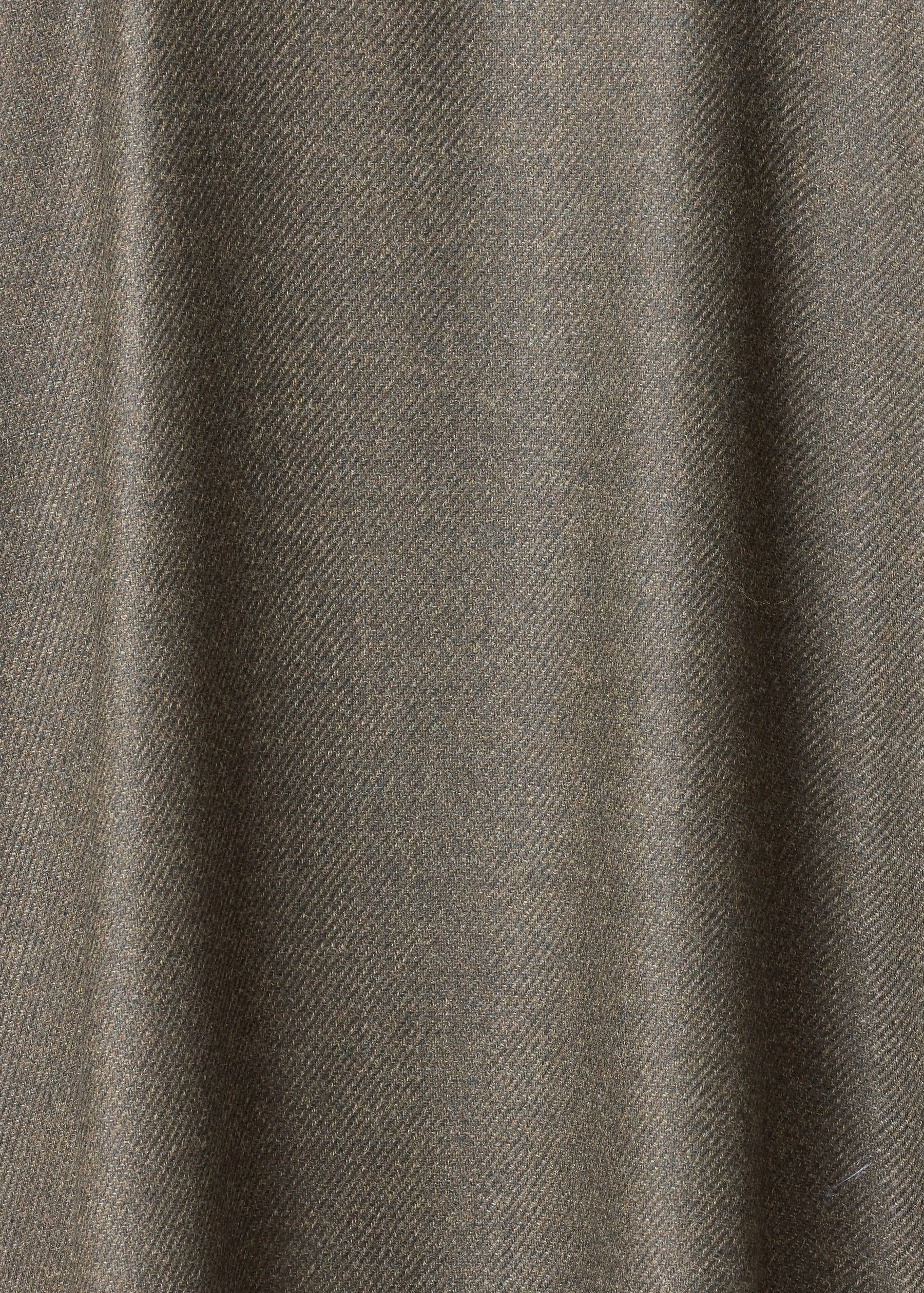 silk superfine wool mix wide a-line shirt dress with double stand collar