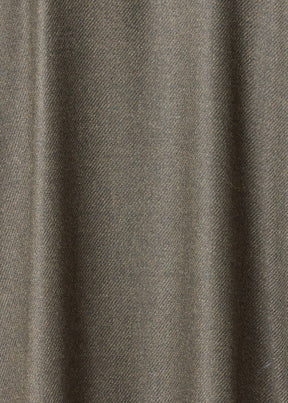 silk superfine wool mix wide a-line shirt dress with double stand collar