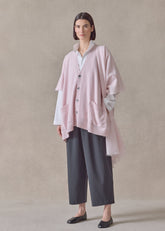 cashmere extra wide longer back slvless cardi tabard - long (cherryblossom)