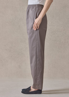 cotton stretch tapered regular trouser (mocha)