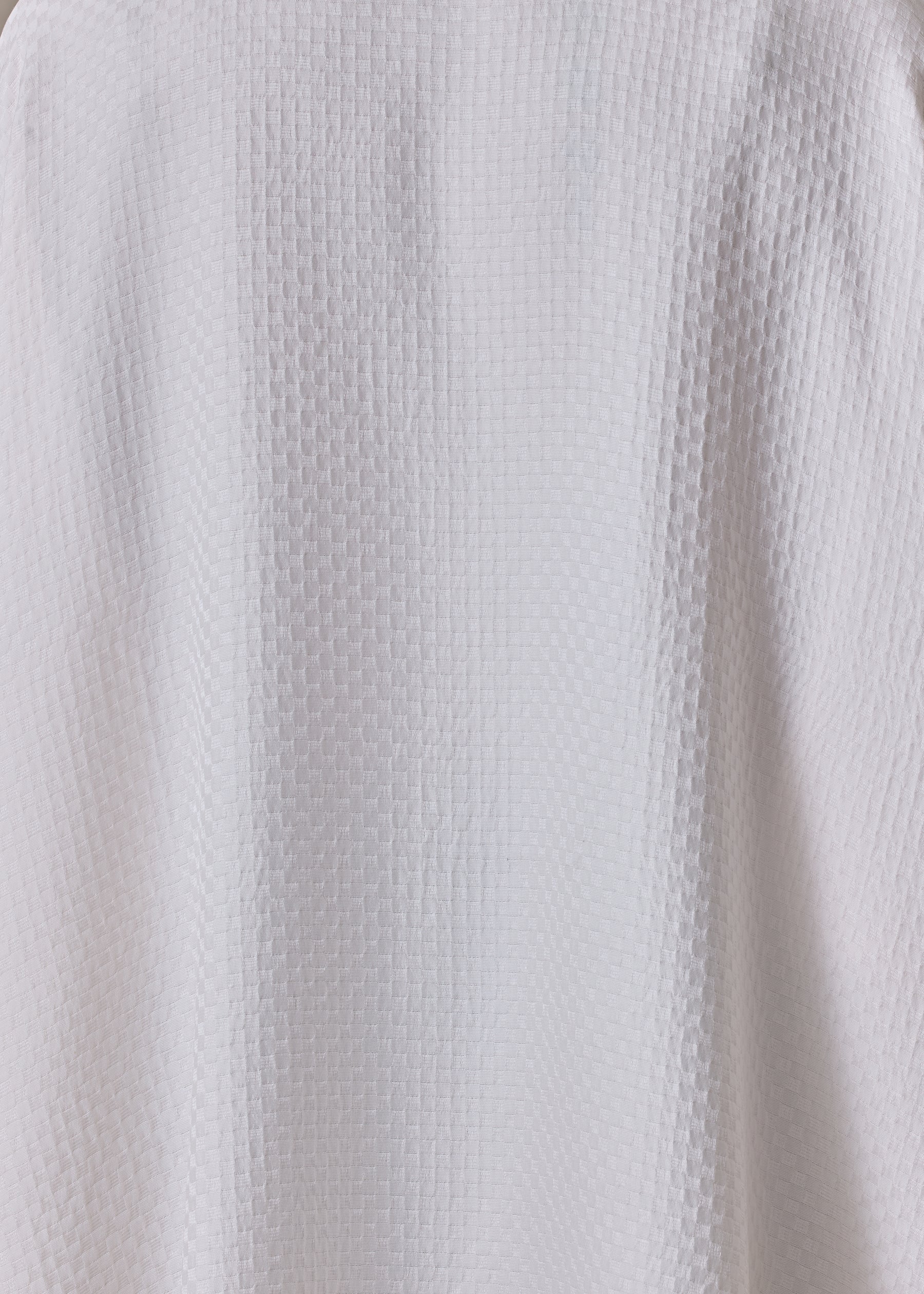 silk wide longer back double stand collar shirt-mid plus (ivory)
