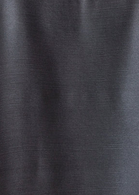 featherlight silk plissé a-line scoop neck top - mid plus (black)