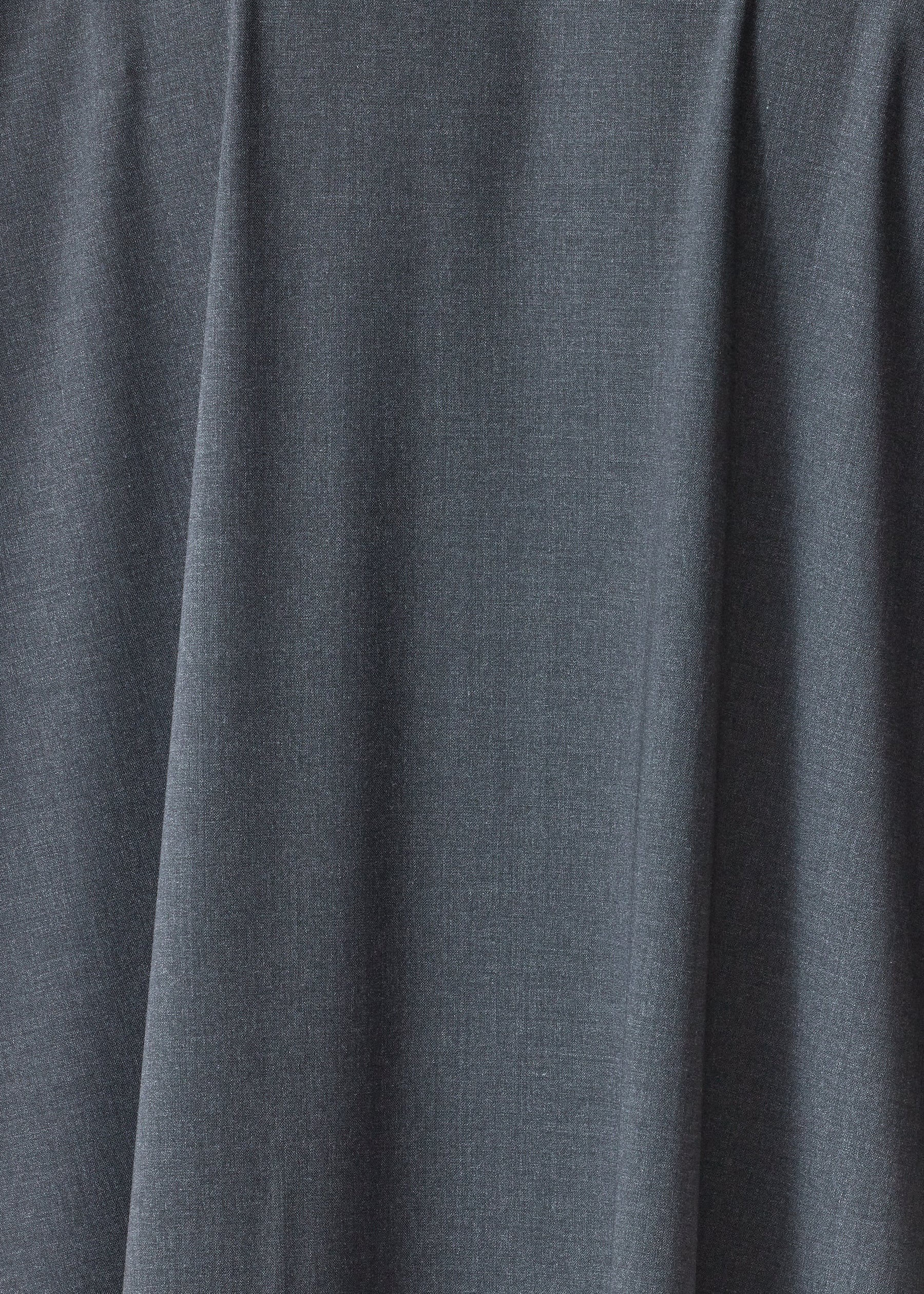 wool stretch angle to front side seam shirt dress with collar (coal)