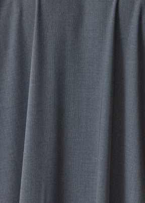 wool stretch angle to front side seam shirt dress with collar (coal)