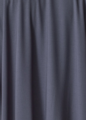 wool stretch angle to front side seam shirt dress with collar (navydark)