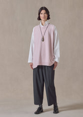 cashmere a-line sleeveless round neck - long (cherryblossom)