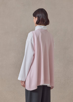 cashmere a-line sleeveless round neck - long (cherryblossom)