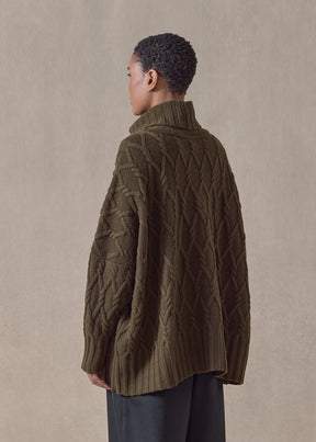 cashmere roll neck - mid plus (lodenbronze)