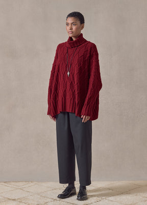 cashmere roll neck - mid plus (red)