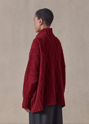 cashmere roll neck - mid plus (red)