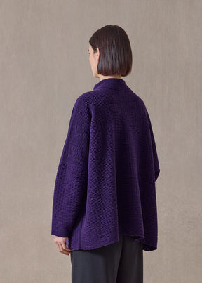 cashmere high neck button cardigan - long (tincture)