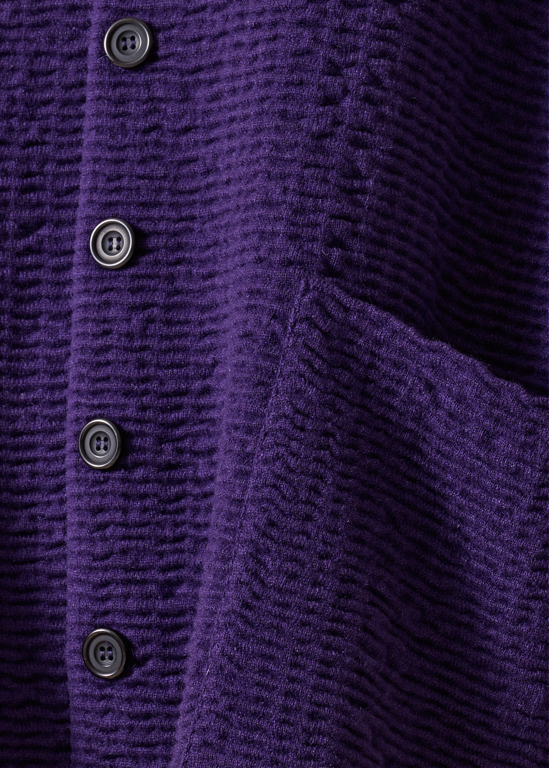cashmere high neck button cardigan - long (tincture)