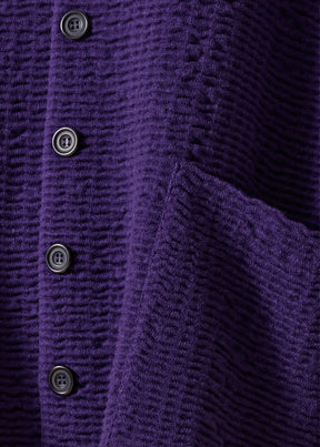 cashmere high neck button cardigan - long (tincture)