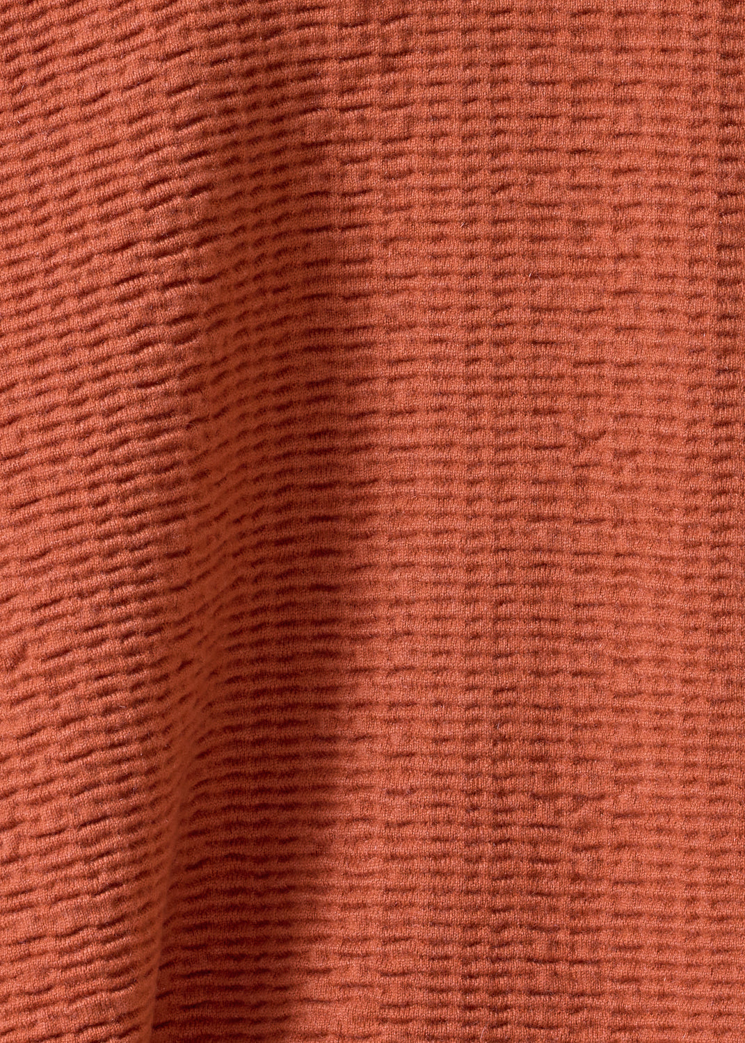 cashmere 3/4 width high neck cardigan - mid (rustdark)