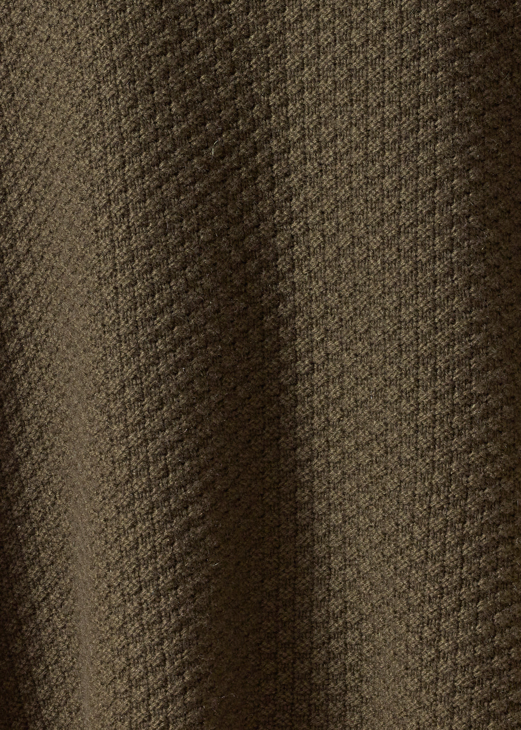 cashmere a-line scrunch shawl collar cardigan - long (lodenbronze)