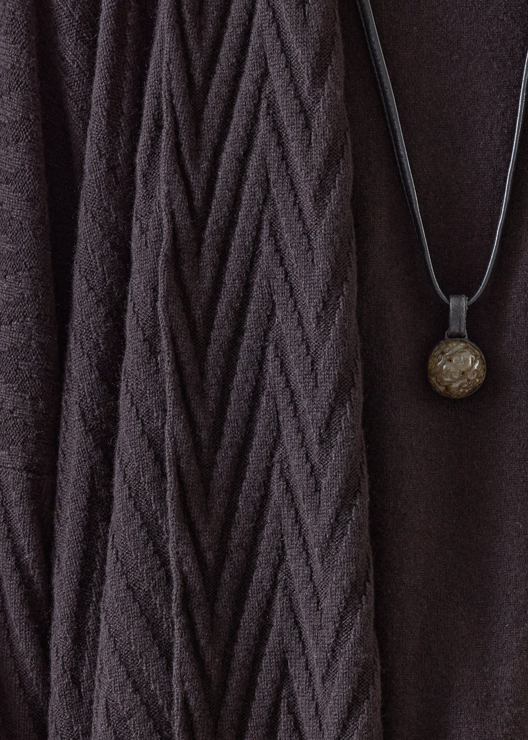 cashmere scrunch shawl collar cardigan - very long (cocoa)
