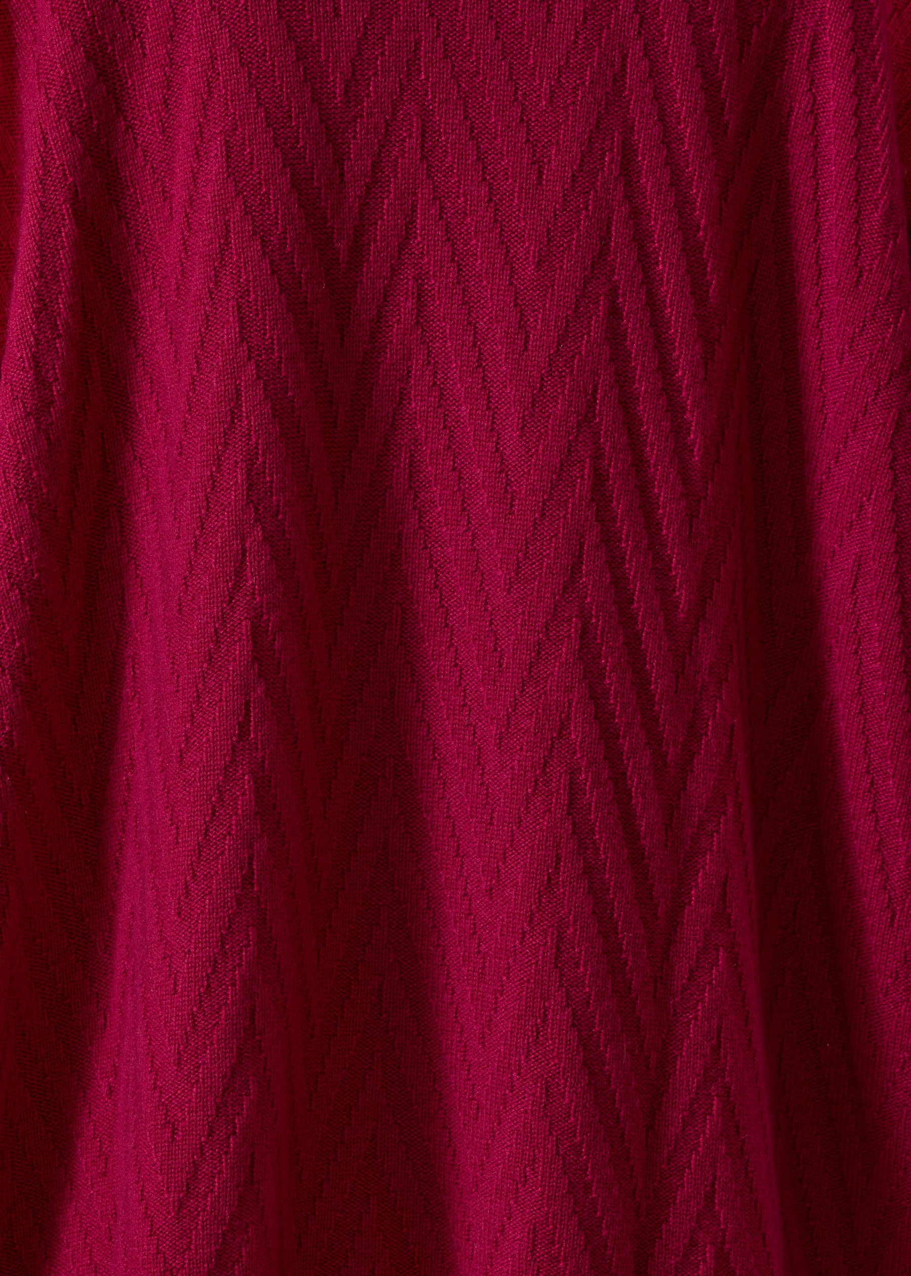 cashmere scrunch shawl collar cardigan - very long (magenta)