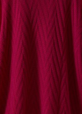 cashmere scrunch shawl collar cardigan - very long (magenta)