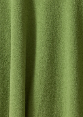 cashmere a-line bateau neck sweater - long (limedark)