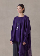cashmere a-line bateau neck sweater - long (tincture)