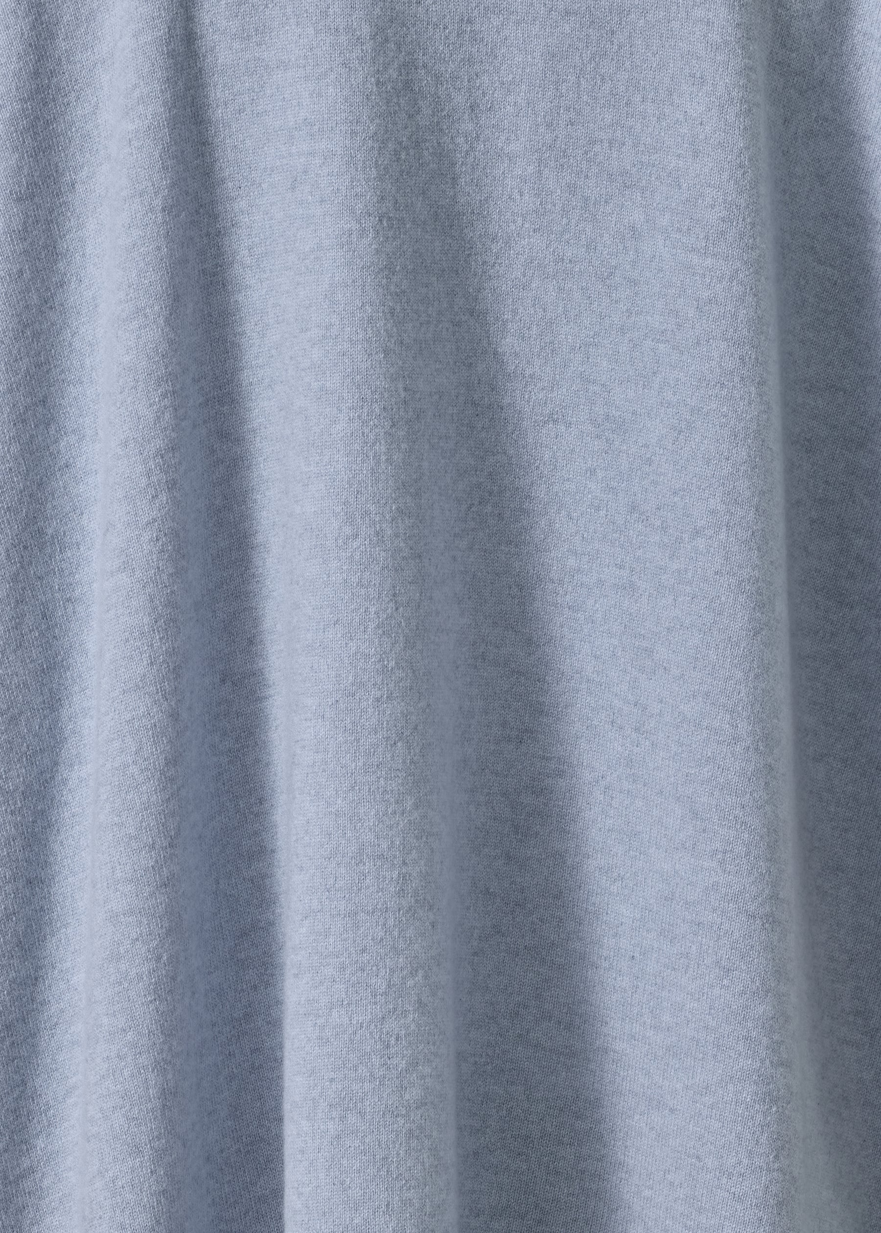 cashmere a-line v-neck sweater - long (bluewater)