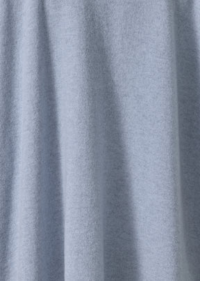 cashmere a-line v-neck sweater - long (bluewater)