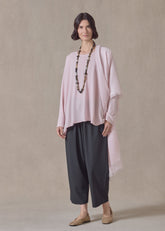 cashmere a-line bateau neck sweater - mid plus (cherryblossom)