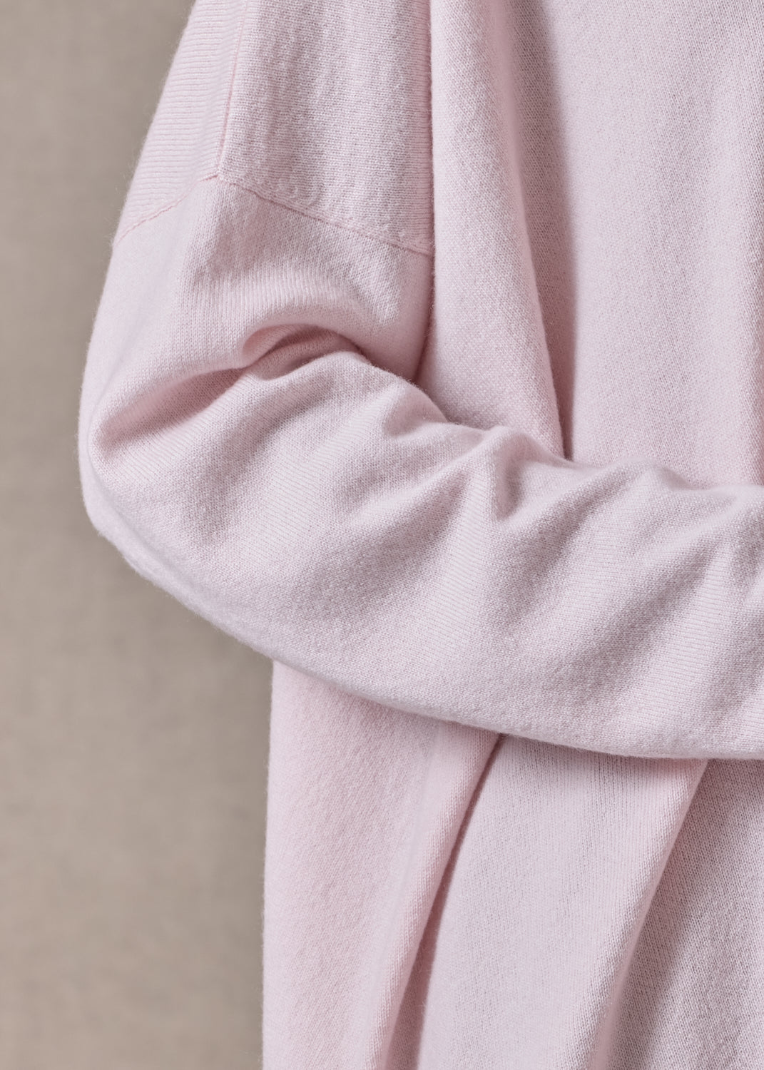 cashmere a-line bateau neck sweater - mid plus (cherryblossom)