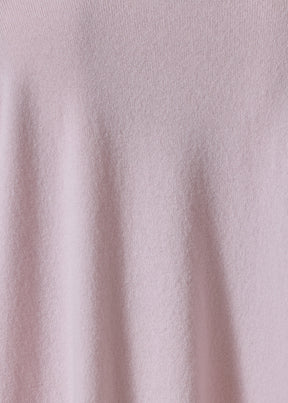 cashmere a-line bateau neck sweater - mid plus (cherryblossom)