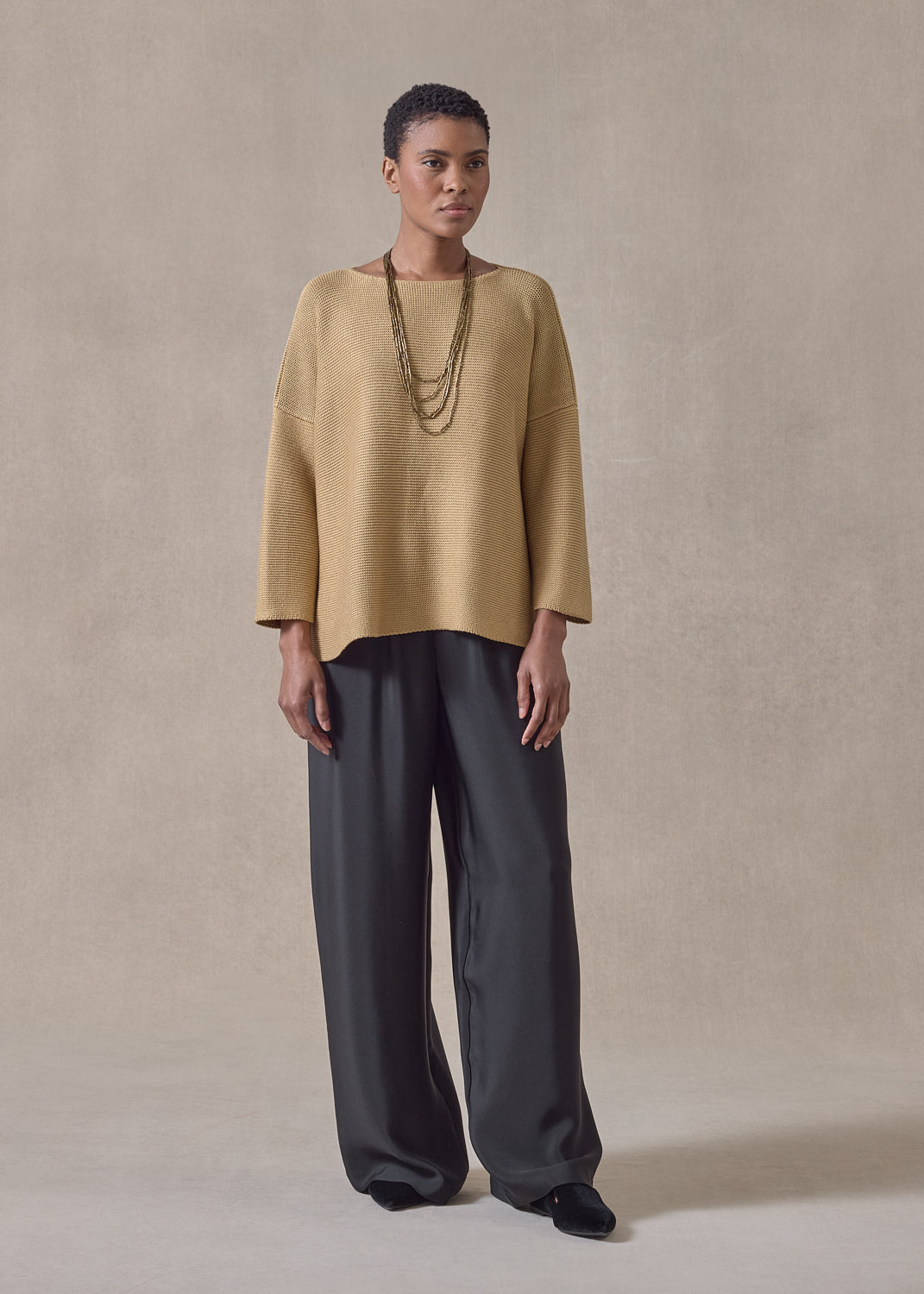 mulberry silk cropped bateau (antique)