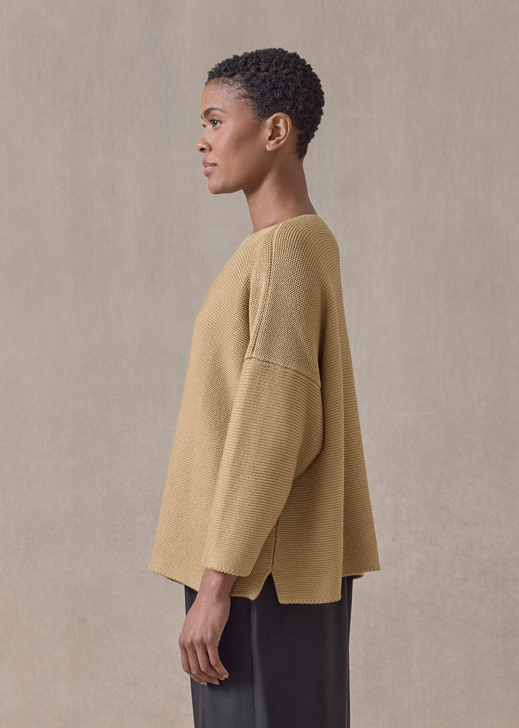 mulberry silk cropped bateau (antique)
