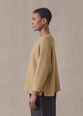 mulberry silk cropped bateau (antique)