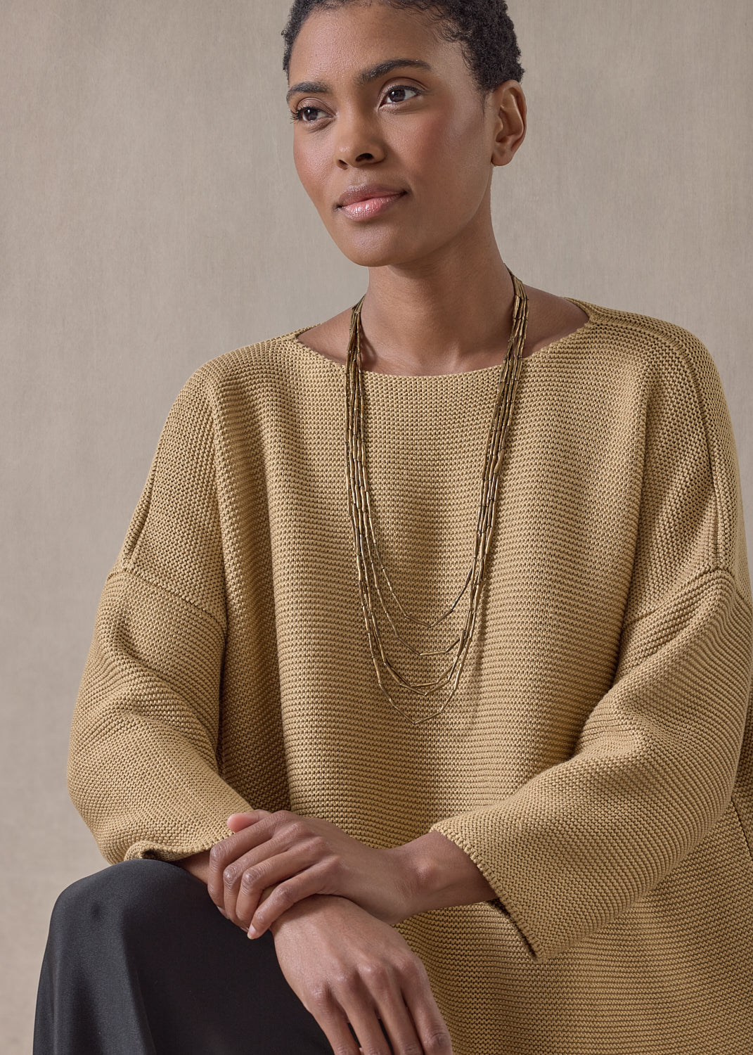 mulberry silk cropped bateau (antique)