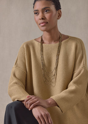 mulberry silk cropped bateau (antique)