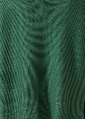 mulberry silk cropped bateau neck sweater (pinegreen)