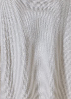 mulberry silk cropped bateau neck sweater (white)