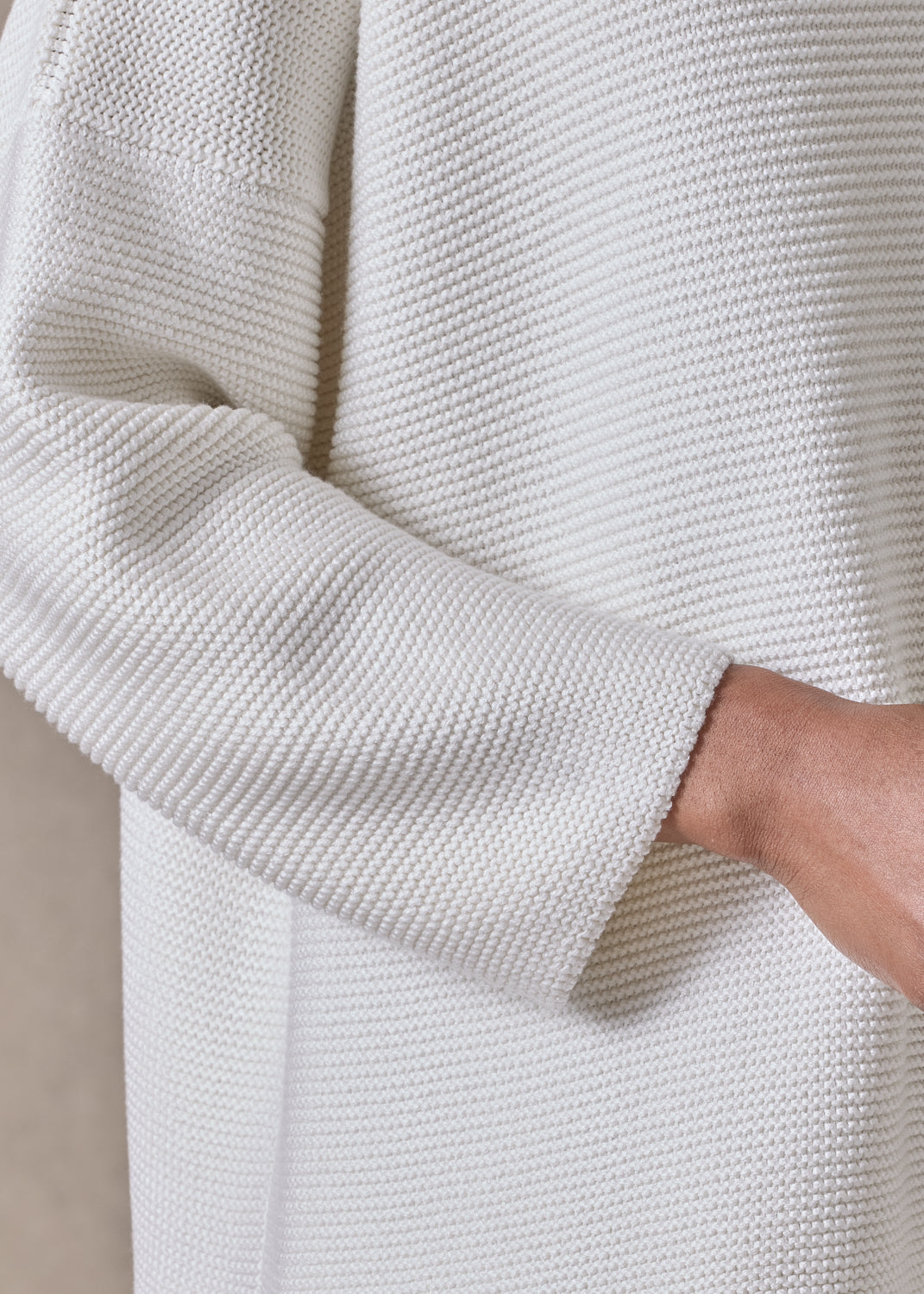 mulberry silk cropped bateau neck sweater (white)
