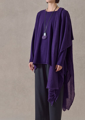 handwoven cashmere large scarf (127cm x 220cm) (tincture)