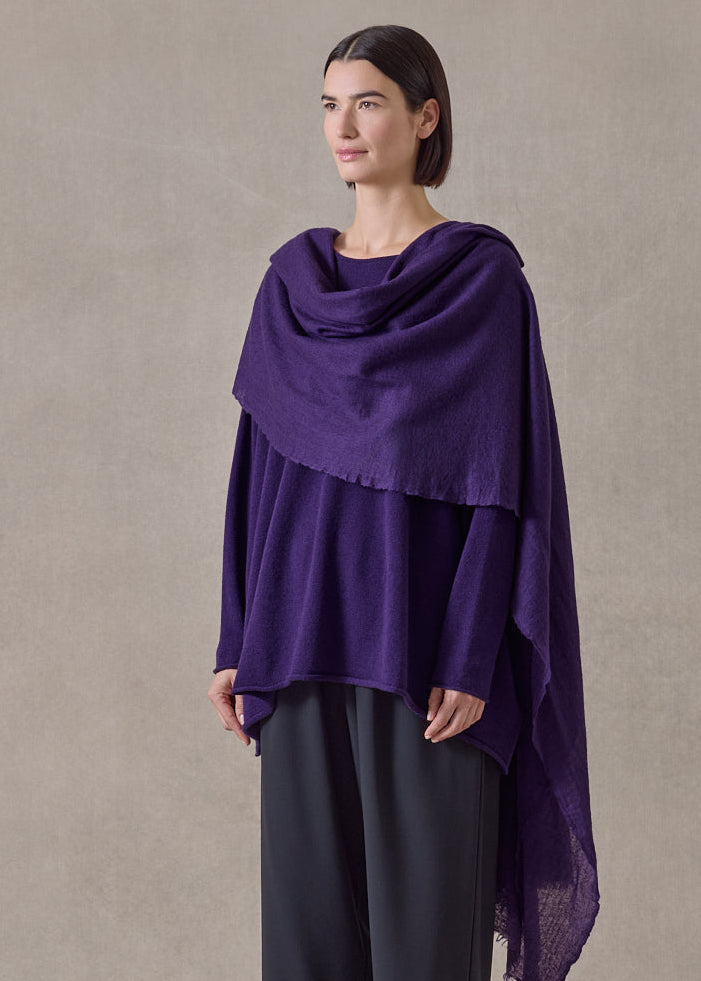 handwoven cashmere large scarf (127cm x 220cm) (tincture)