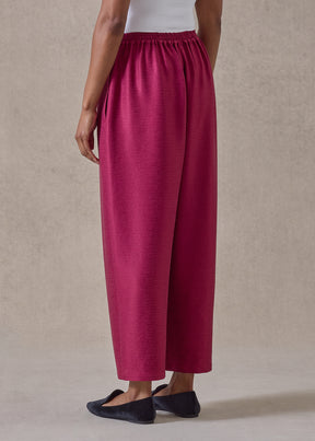 midweight silk plissé japanese trouser (magenta)