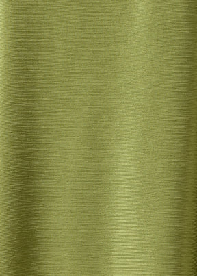midweight silk plissé wide a-line scoop neck dress (limedark)