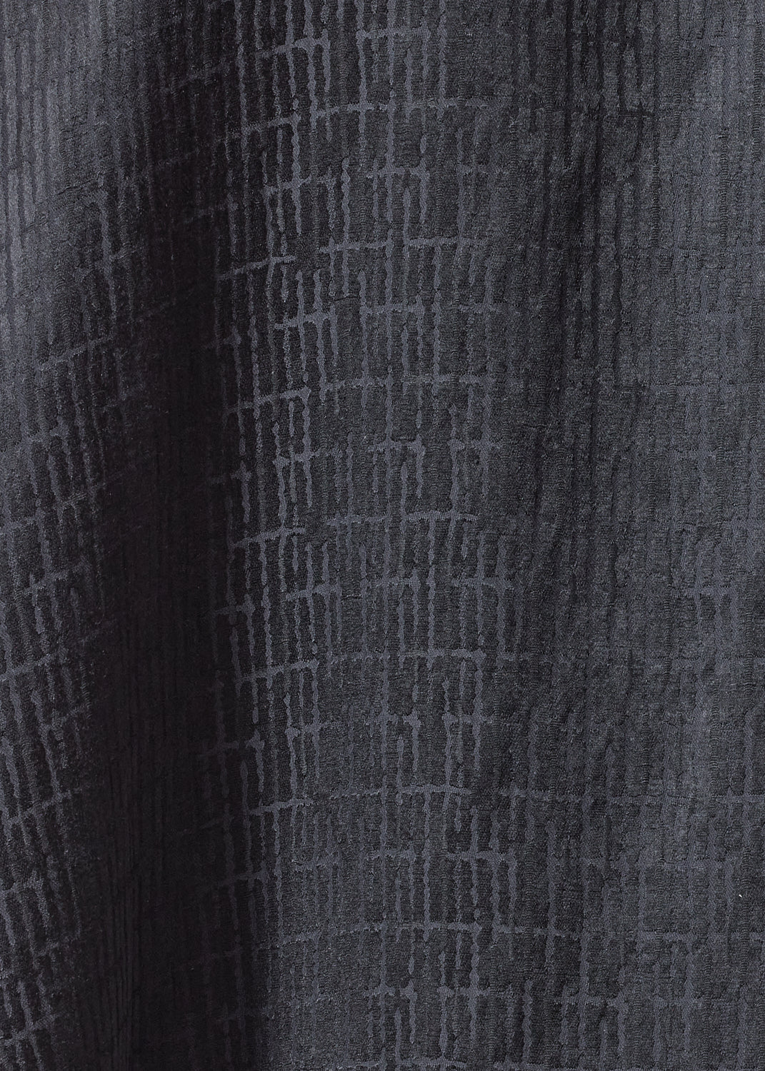 silk mix wide a-line monks top - long (black)