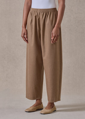 wool cashmere japanese trouser (camel)