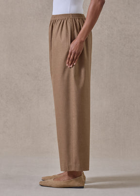 wool cashmere japanese trouser (camel)