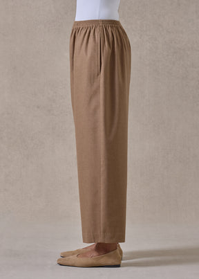 wool cashmere japanese trouser (camel)
